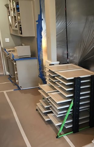 Professional Painters Recommend Thoughtful Set-up and Drying Racks for Kitchen Renovations