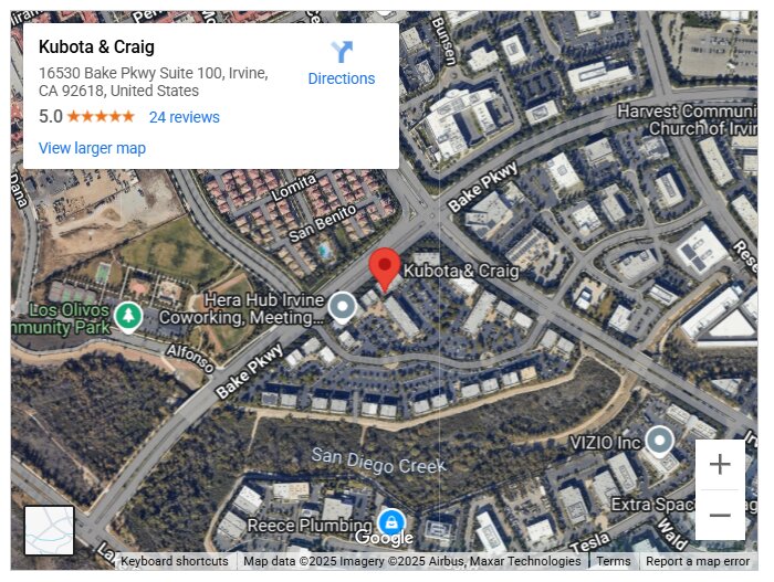 Kubota & Craig Earns Prestigious Tier 1 National Ranking From Best Lawyers